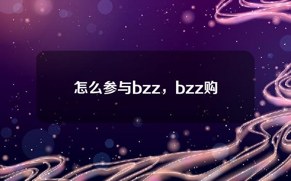   怎么参与bzz，bzz购买平台