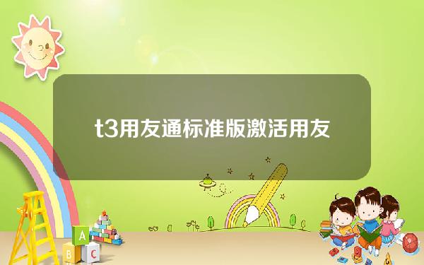 t3用友通标准版激活(用友通t3标准版结账流程)