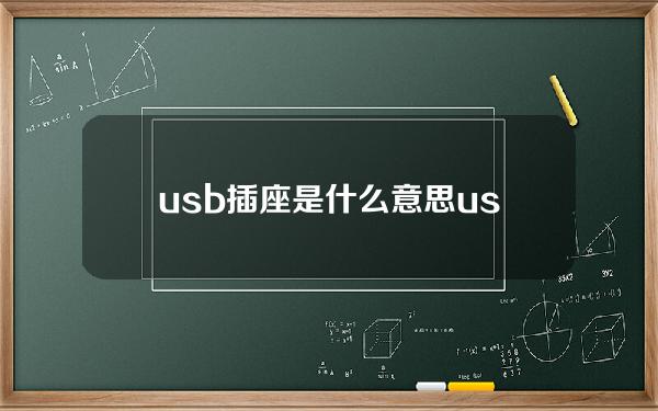 usb插座是什么意思(usb插座是什么意思)